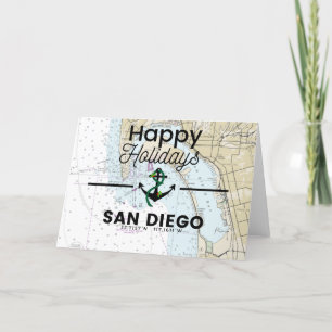 Cartes Pour Fêtes Annuelles Joyeux plan de vacances - San Diego