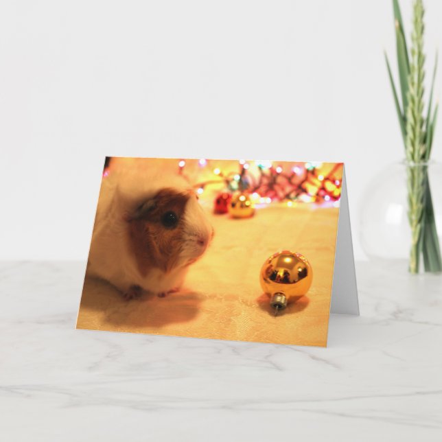 Cartes Pour Fêtes Annuelles Joyeux porc de Noël (Devant)