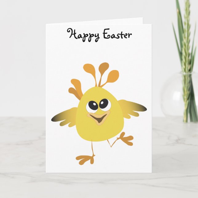 Cartes Pour Fêtes Annuelles Joyeux poussin (Devant)