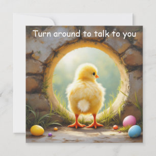 Cartes Pour Fêtes Annuelles Joyeux poussin de Pâques