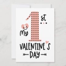 Joyeux Premier Jour De Valentines Pour Bébé