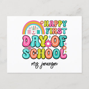 Cartes Pour Fêtes Annuelles Joyeux premier jour d'école