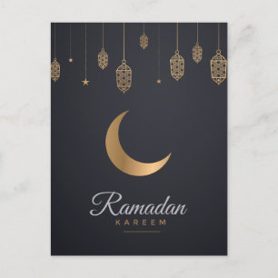 Cartes Pour Fêtes Annuelles Joyeux Ramadan Moubarak Ramadan Kareem Gold Musu