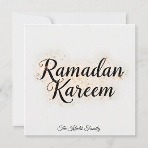 Cartes Pour Fêtes Annuelles Joyeux Ramadan Mubarak Ramadan Kareem Or Musulman