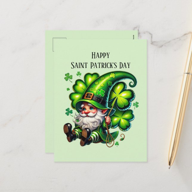 Cartes Pour Fêtes Annuelles Joyeux rome de la Saint Patrick (Devant/Arrière en situation)