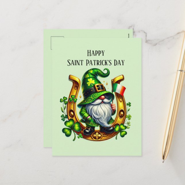 Cartes Pour Fêtes Annuelles Joyeux rome de la Saint Patrick (Devant/Arrière en situation)