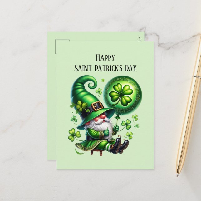 Cartes Pour Fêtes Annuelles Joyeux rome de la Saint Patrick (Devant/Arrière en situation)
