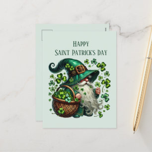 Cartes Pour Fêtes Annuelles Joyeux Saint Patrick's Day gnome ajouter du texte