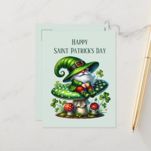 Cartes Pour Fêtes Annuelles Joyeux Saint Patrick's Day gnome ajouter du texte