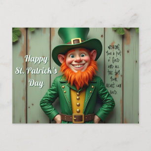 Cartes Pour Fêtes Annuelles Joyeux Saint Patrick's Day Leprechaun