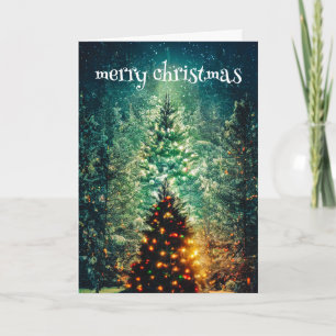 Cartes Pour Fêtes Annuelles Joyeux sapin de Noël
