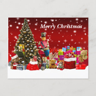 Cartes Pour Fêtes Annuelles Joyeux sapin de Noël avec cadeaux