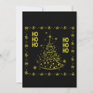 Cartes Pour Fêtes Annuelles Joyeux sapin de Noël H Ho Ho