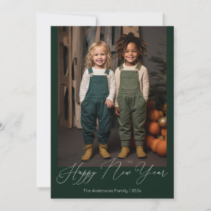 Cartes Pour Fêtes Annuelles Joyeux script de l'année nouvelle photo