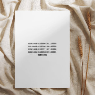 Cartes Pour Fêtes Annuelles Joyeux séjour dans le code binaire