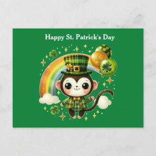 Cartes Pour Fêtes Annuelles Joyeux singe de la Saint Patrick