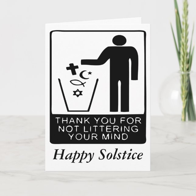 Cartes Pour Fêtes Annuelles Joyeux solstice (Devant)