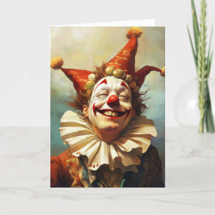 Cartes Pour Fêtes Annuelles Joyeux sourire Jester April Fools