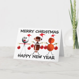 Cartes Pour Fêtes Annuelles Joyeux sports de Noël