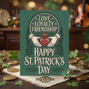 Cartes Pour Fêtes Annuelles Joyeux St Patrick Days Amour Loyauté
