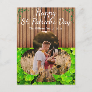 Cartes Pour Fêtes Annuelles Joyeux St. patrick jour famille Shamrock une photo