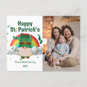 Cartes Pour Fêtes Annuelles Joyeux St. patrick jour photo de famille Shamrock