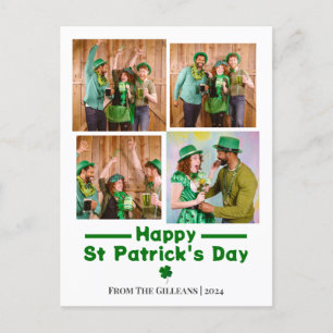 Cartes Pour Fêtes Annuelles Joyeux St. patrick jour photo de famille Shamrock