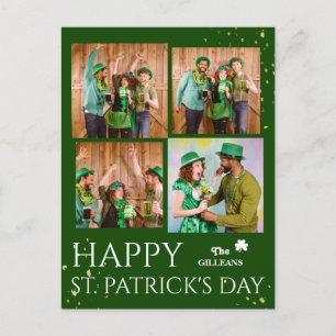 Cartes Pour Fêtes Annuelles Joyeux St. patrick jour photo de famille Shamrock