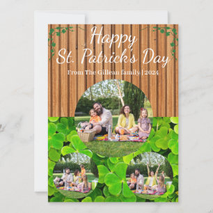 Cartes Pour Fêtes Annuelles Joyeux St. patrick's day Famille Shamrock 3 photo
