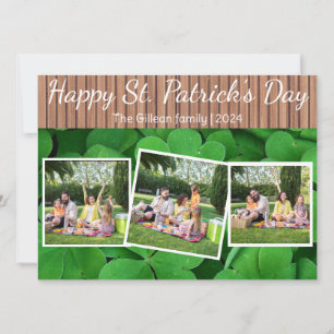Cartes Pour Fêtes Annuelles Joyeux St. patrick's day Famille Shamrock 3 photo