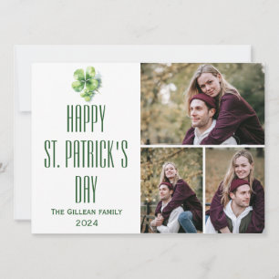 Cartes Pour Fêtes Annuelles Joyeux St. patrick's day Famille Shamrock 3 photo