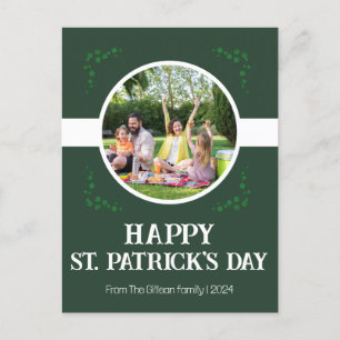 Cartes Pour Fêtes Annuelles Joyeux St. patrick's day Famille Shamrock Une phot