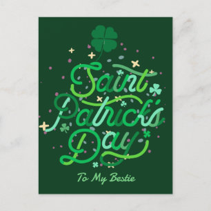 Cartes Pour Fêtes Annuelles Joyeux St. patrick's day Lucky Shamrock Simple