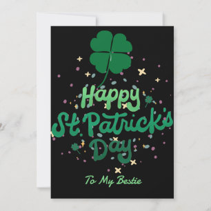Cartes Pour Fêtes Annuelles Joyeux St. patrick's day Lucky Shamrock Simple