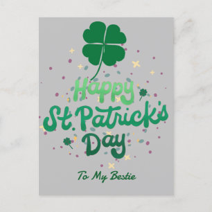 Cartes Pour Fêtes Annuelles Joyeux St. patrick's day Lucky Shamrock Simple