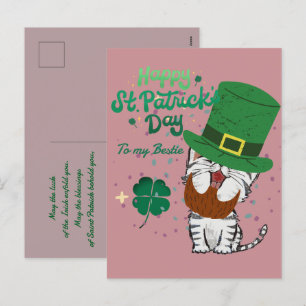 Cartes Pour Fêtes Annuelles Joyeux St. patrick's day Shamrock chanceux mignon