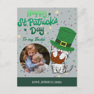 Cartes Pour Fêtes Annuelles Joyeux St patrick's day Shamrock mignonne bestie P
