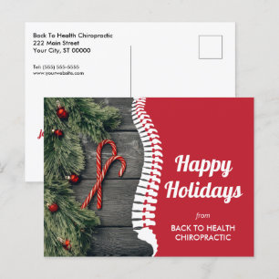 Cartes Pour Fêtes Annuelles Joyeux Sucres de canne Chiropratique