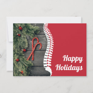 Cartes Pour Fêtes Annuelles Joyeux Sucres de canne Chiropratique