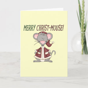 Cartes Pour Fêtes Annuelles Joyeux T-shirts et cadeaux Christ-Mouse