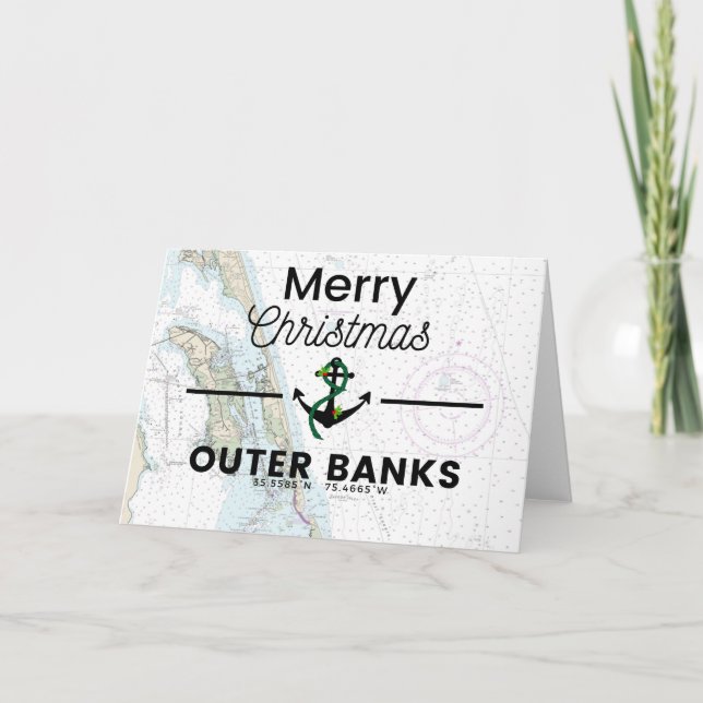 Cartes Pour Fêtes Annuelles Joyeux tableau de Noël - Banques extérieures (Devant)