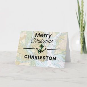 Cartes Pour Fêtes Annuelles Joyeux tableau de Noël - Charleston