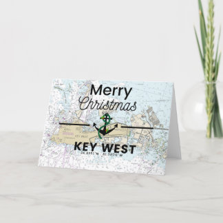 Cartes Pour Fêtes Annuelles Joyeux tableau de Noël - Key West