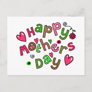 Cartes Pour Fêtes Annuelles Joyeux texte de fête des mères