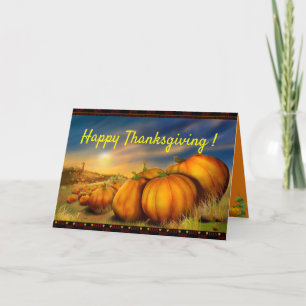 Cartes Pour Fêtes Annuelles Joyeux Thanksgiving