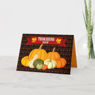 Cartes Pour Fêtes Annuelles Joyeux Thanksgiving