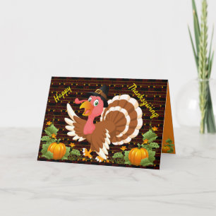 Cartes Pour Fêtes Annuelles Joyeux Thanksgiving