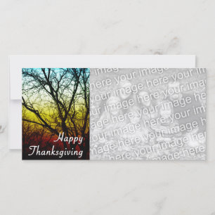 Cartes Pour Fêtes Annuelles Joyeux thanksgiving (arbre fantôme)