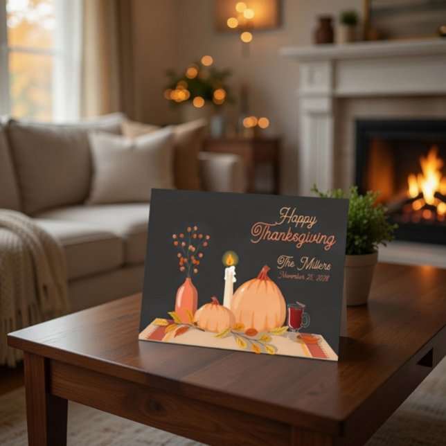 Cartes Pour Fêtes Annuelles Joyeux Thanksgiving personnalisé (Créateur téléchargé)