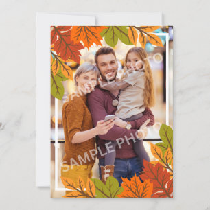 Cartes Pour Fêtes Annuelles Joyeux Thanksgiving Photo personnalisable